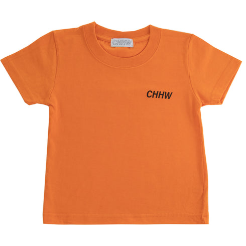 【COME HELL HIGH WATER】CHHW LOGO  KIDS TEE -orange-